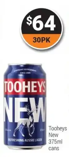 Super Cellars Tooheys New offer