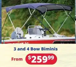Bargain Boat Bits 3 and 4 Bow Biminis offer