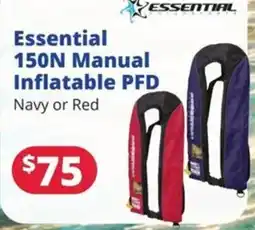 Bargain Boat Bits Essential 150N Manual Inflatable PFD offer
