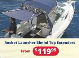 Bargain Boat Bits Rocket Launcher Bimini Top Extenders offer