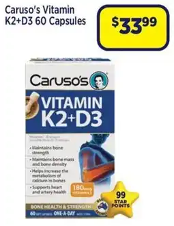 Star Discount Chemist Caruso's Vitamin K2+D3 offer