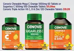 Star Discount Chemist Cenovis Chewable Mega C offer