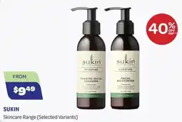 Health Save Sukin Skincare Range offer