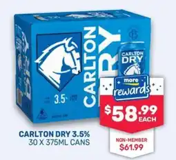 Bottlemart Carlton Dry 3.5% offer