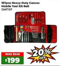 Sydney Tools 157pce Heavy Duty Canvas Mobile Tool Kit Roll offer