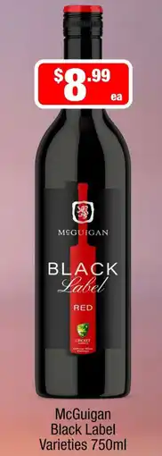 Liquor Stax McGuigan Black Label Varieties offer