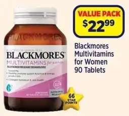 Star Discount Chemist Blackmores Multivitamins for Women offer