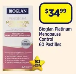 Star Discount Chemist Bioglan Platinum Menopause Control offer