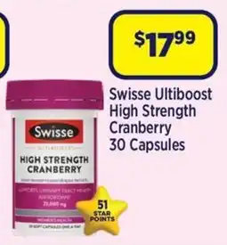 Star Discount Chemist Swisse Ultiboot High Strength Cranberry offer