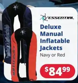 Bargain Boat Bits Essential Deluxe Manual Inflatable Jackets offer