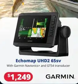 Bargain Boat Bits Echomap UHD2 65sv Garmin offer