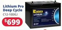 Bargain Boat Bits Century Lithium Pro Deep Cycle C12-100XLI offer