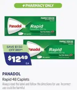 Health Save Panadol Rapid 48 Caplets offer