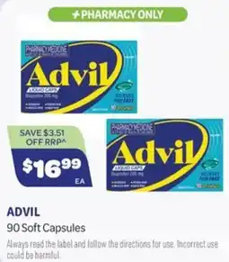 Health Save Advil 90 Soft Capsules offer
