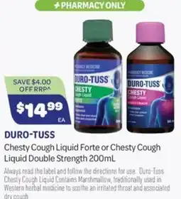Health Save Duro-Tuss Chesty Cough Liquid offer