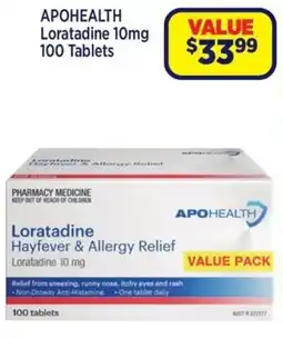 Star Discount Chemist Apohealth Loratadine 10mg offer