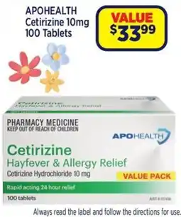 Star Discount Chemist Cetirizine APOHEALTH offer