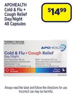 Star Discount Chemist Apohealth Cold & Flu + Cough Relief Day/Night offer