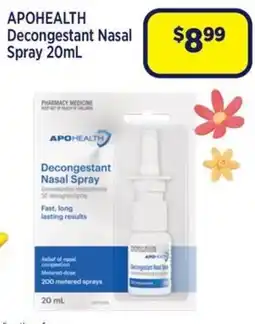 Star Discount Chemist Apohealth Decongestant Nasal Spray offer
