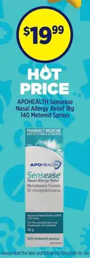 Star Discount Chemist APOHEALTH Sensease Nasal Allergy Relief offer