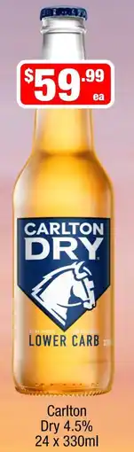 Liquor Stax Carlton Dry Lower Carb offer