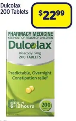 Star Discount Chemist Dulcolax 200 Tablets offer
