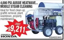 Aussie Pumps Hydrotek US Mobile Wash Steam offer