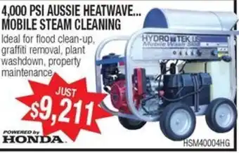 Hydrotek US Mobile Wash Steam