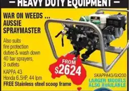Aussie Pumps Aussie Spraymaster offer