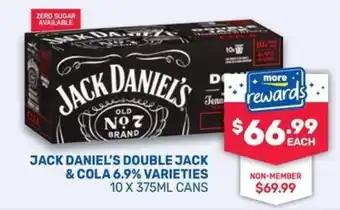 Jack Daniel's Double Jack & Cola 6.9% Varieties