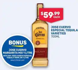 Bottlemart Jose Cuervo Especial Tequila offer