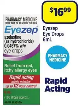 Star Discount Chemist Eyezep Eye Drops offer
