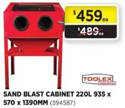 Gasweld Tool Centre Sand Blast Cabinet 220L Toolex Industrial offer