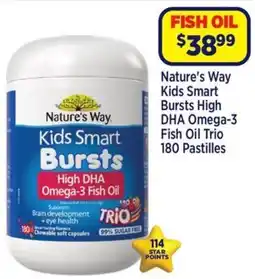 Star Discount Chemist Nature's Way Kids Smart Bursts High DHA Omega-3 Fish Oil offer