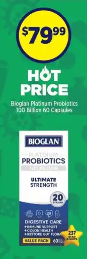 Star Discount Chemist Bioglan Platinum Probiotics offer