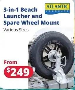 Bargain Boat Bits Atlantic Products 3-in-1 Beach Launcher and Spare Wheel Mount offer