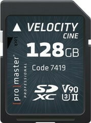 ProMaster SDXC Velocity CINE 128GB Memory Card