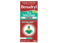 Discount Drug Stores Benadryl Dry, Tickly Forte Cough Liquid 200ml offer