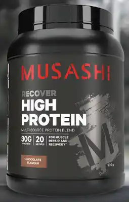 Discount Drug Stores Musashi High Protein Chocolate Flavour offer