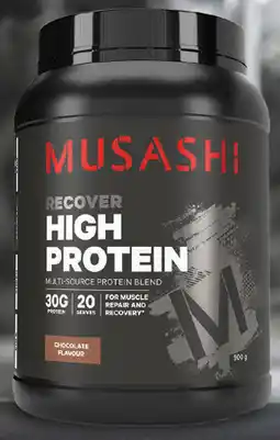 Amcal Pharmacies Musashi High Protein Chocolate Flavour offer