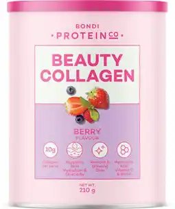 Amcal Pharmacies Bondi Protein Co. Beauty Collagen Mixed Berry Flavour offer