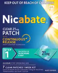 Discount Drug Stores Nicabate Clear Patch 21mg 7 Day Pack offer