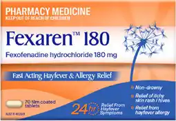 Amcal Pharmacies Fexaren 180mg 70 Tablets offer
