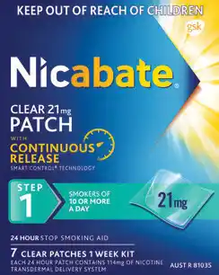 Amcal Pharmacies Nicabate Clear Patch 21mg 7 Day Pack offer