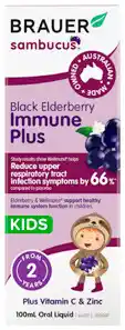 Discount Drug Stores Brauer Sambucus Immune Plus For Kids Oral Liquid offer