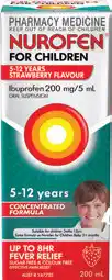 Discount Drug Stores Nurofen For Children 5-12 Years Strawberry offer