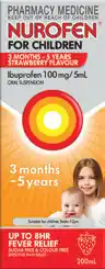 Discount Drug Stores Nurofen For Children 3 Months-5 Years Strawberry offer