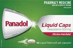Amcal Pharmacies Panadol Liquid Caps 48 Capsules offer