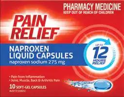 Amcal Pharmacies Pain Relief Naproxen 10 Soft-Gel Capsules offer