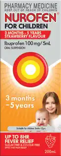 Amcal Pharmacies Nurofen for Children 3 Months-5 Years Strawberry offer